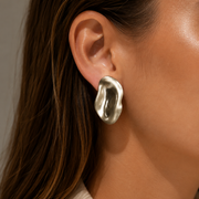 Wavy matt earrings