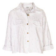 Torn denim style jacket