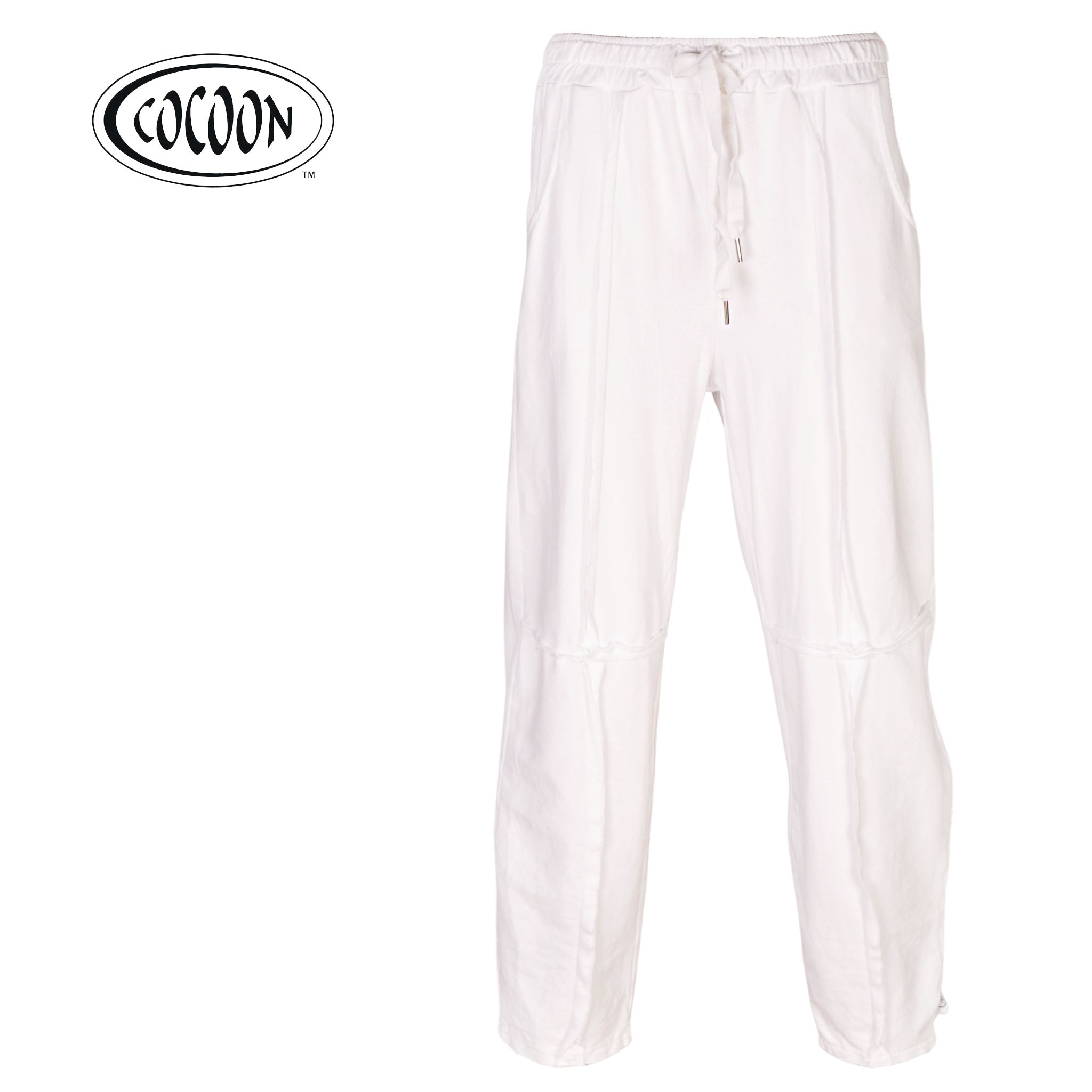 Cocoon raw-edge patch track pant