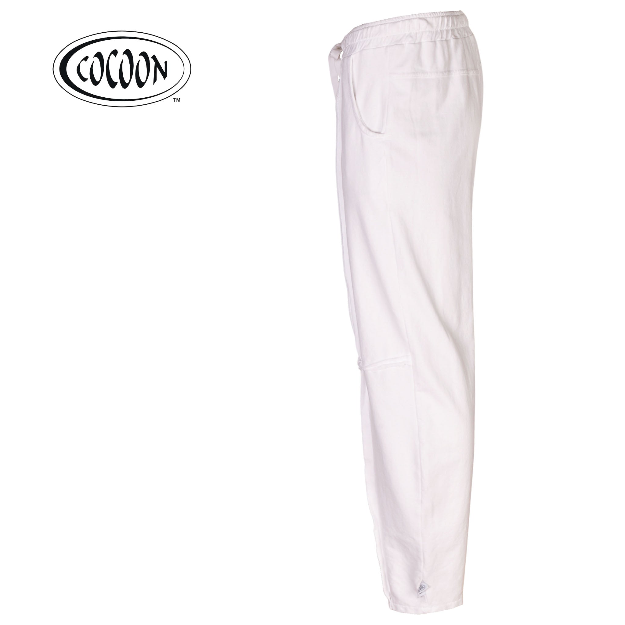 Cocoon raw-edge patch track pant