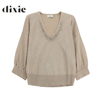 Dixie diamante detail knit top