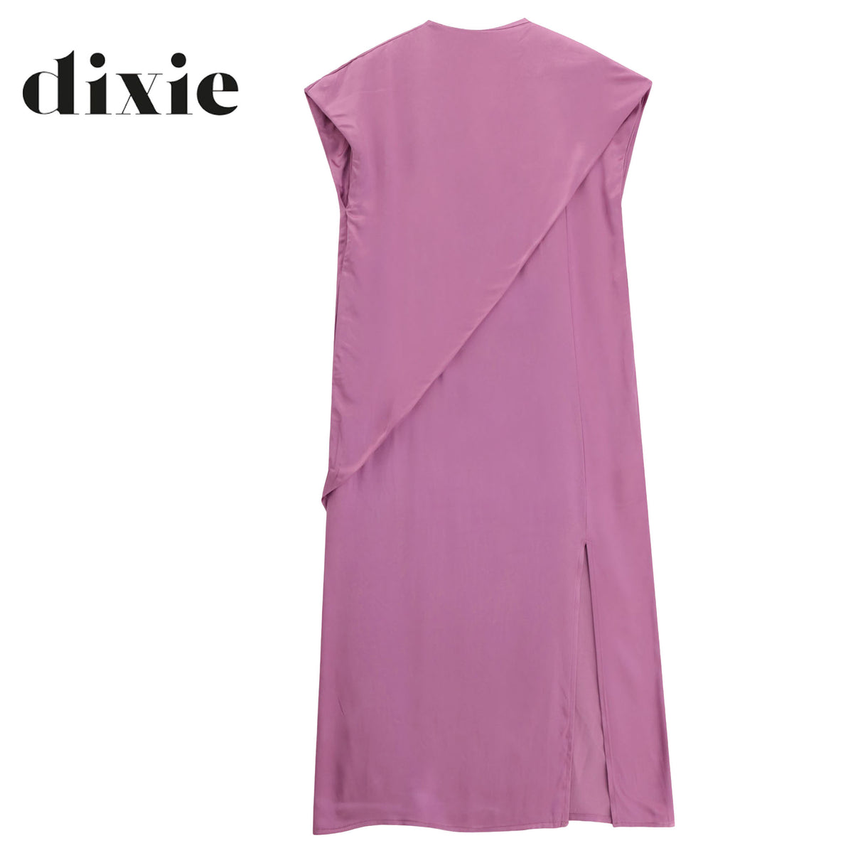 Dixie draped neck mock wrap dress maxi