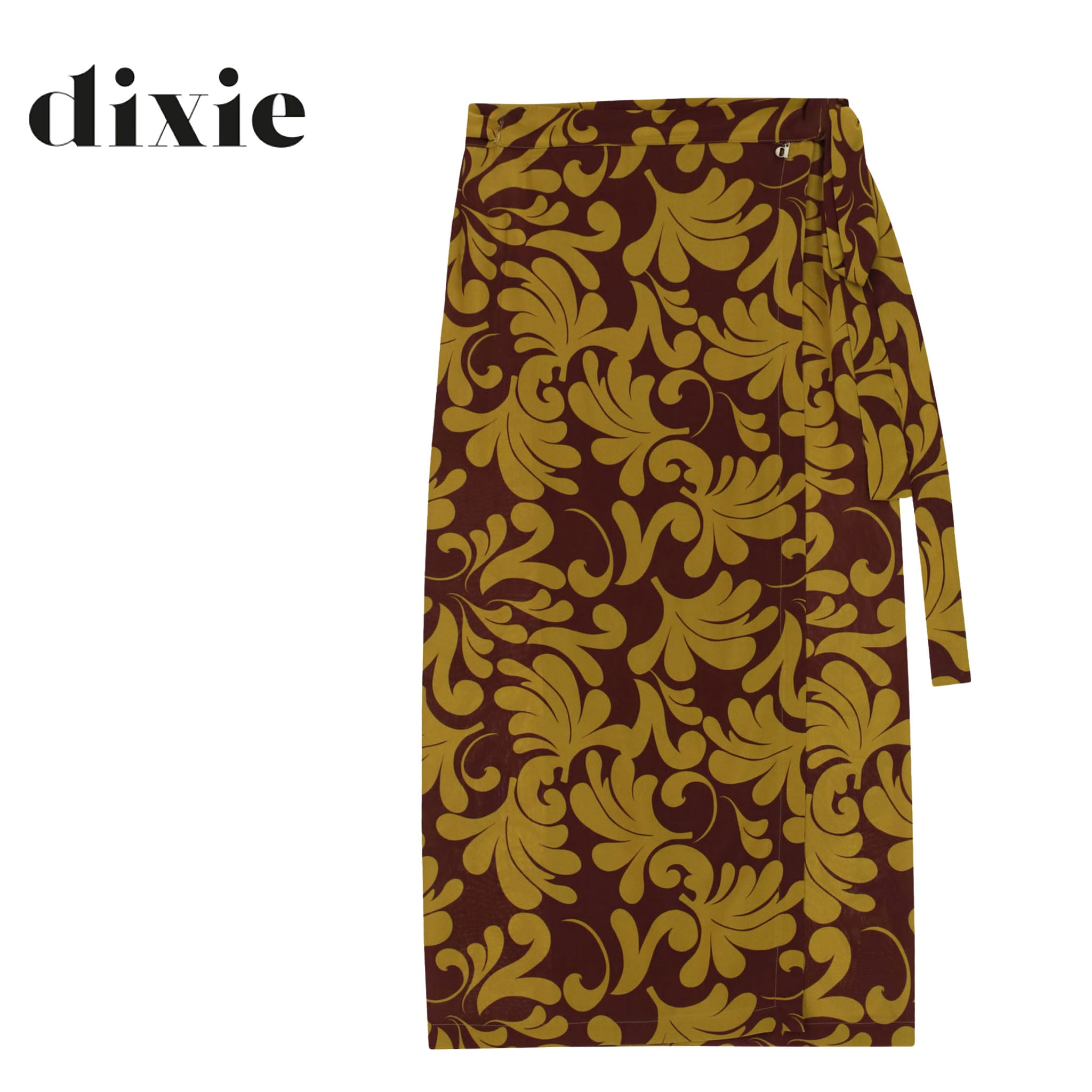 Dixie heradlic print wrap skirt maxi