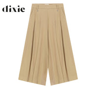 Dixie pleate detail culotte pant