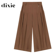 Dixie pleate detail culotte pant