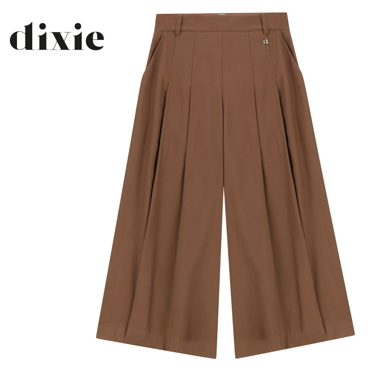Dixie pleate detail culotte pant