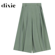 Dixie pleate detail culotte pant