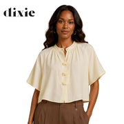 Dixie detail closure swing shirt