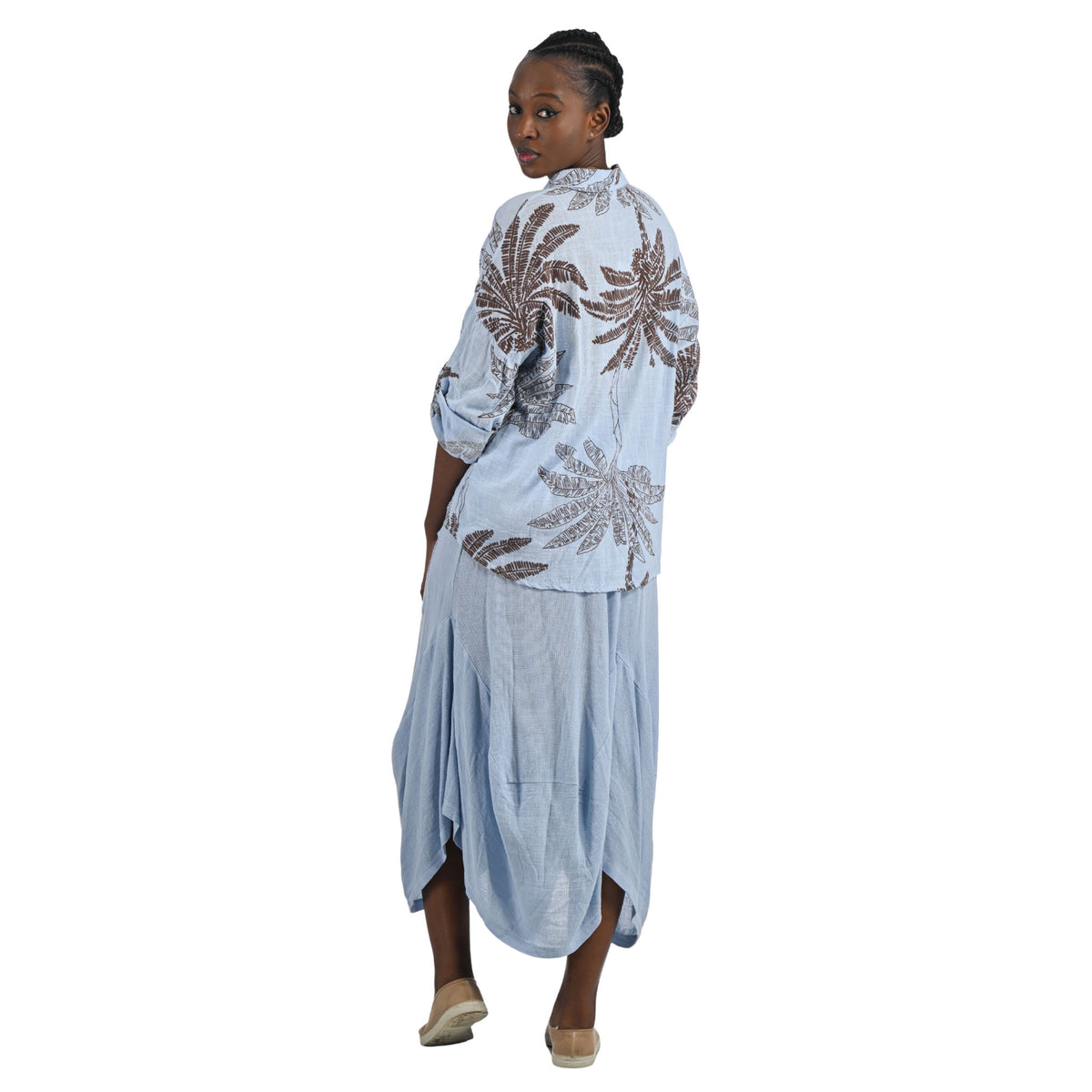 Giant palm print shirt