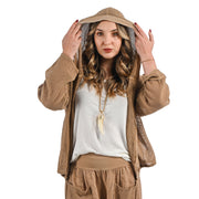 Hooded mesh jacket