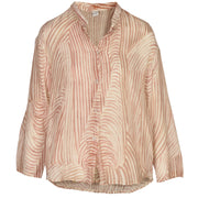 Abstract stripe print shirt