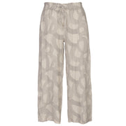 Infinity knot print linen pant