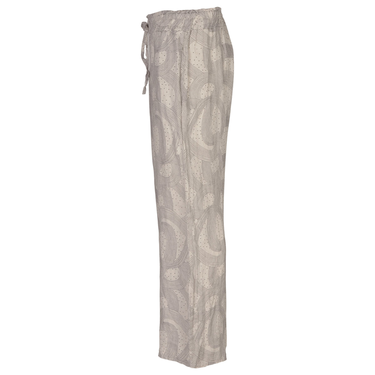 Infinity knot print linen pant