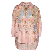Flower printed anglaise shirt