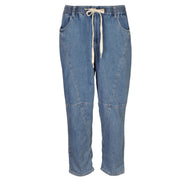 Panel jogger denim pant
