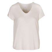 Lurex trim basic knit top