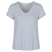 Lurex trim basic knit top