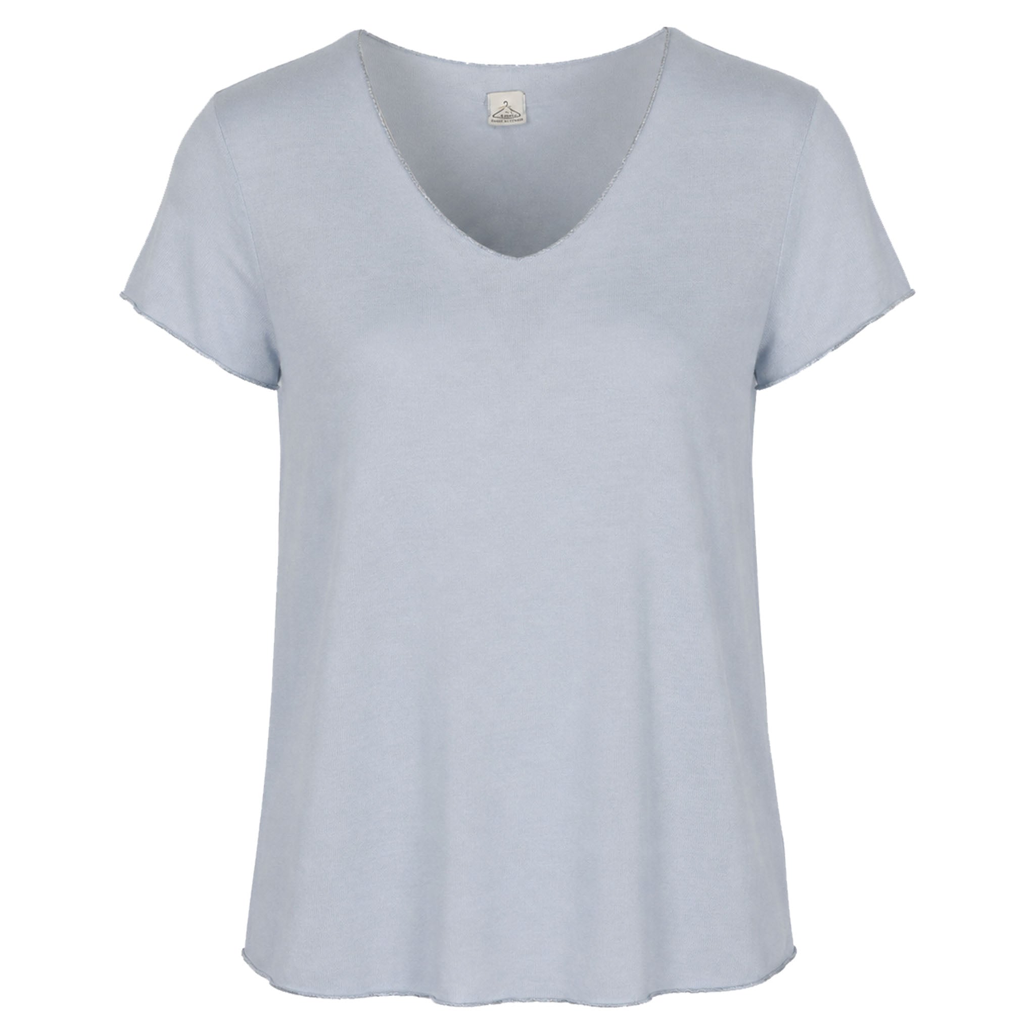 Lurex trim basic knit top