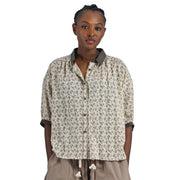 Mini rose print boxy shirt
