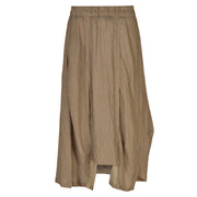 Stripe panel skirt