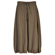 Tuck detail hem wide leg pant
