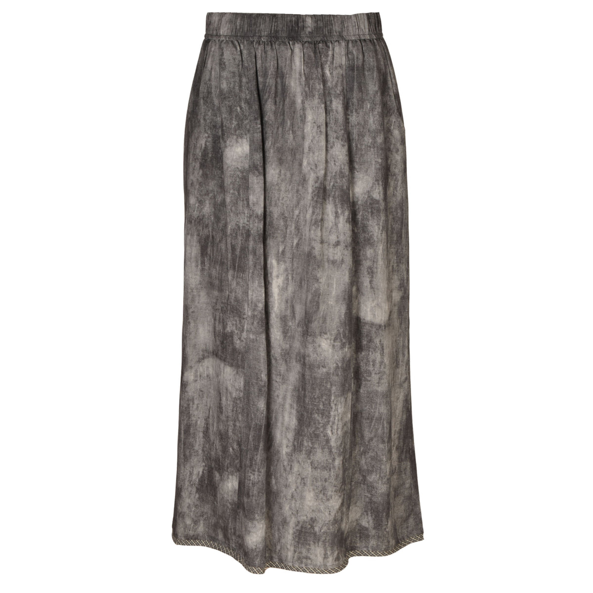 Tie dye check border skirt