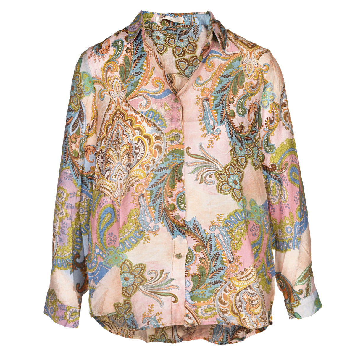 Paisley print long shirt