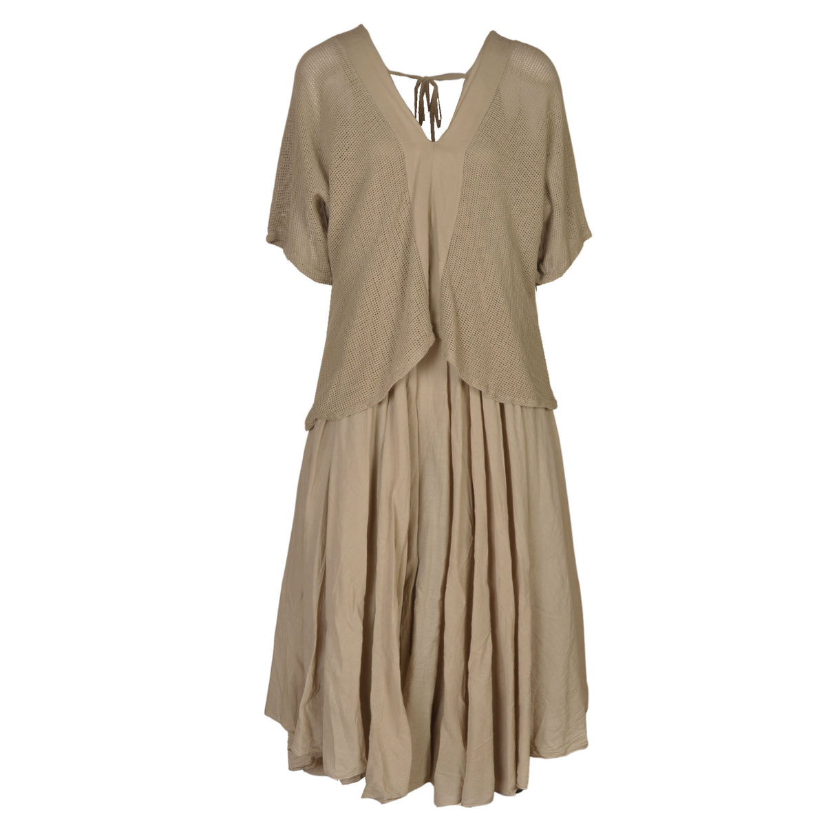 Basket weave swing dress