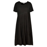 Overdyed two textured tiered dress