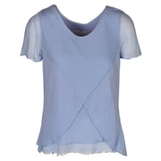 Double Layered silky drape top