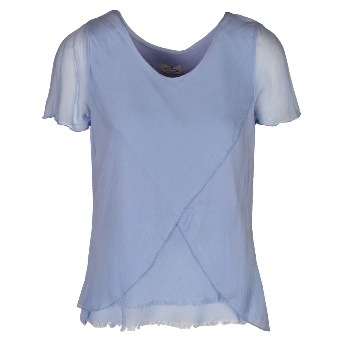 Double Layered silky drape top