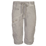Overdyed zip detail shorts