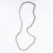 Mini glass bead long necklace