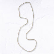 Mini glass bead long necklace
