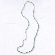 Mini glass bead long necklace