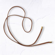 Skinny leather belt