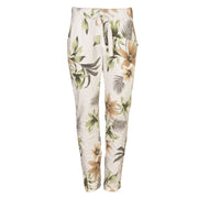 Giant palm leaf print pant