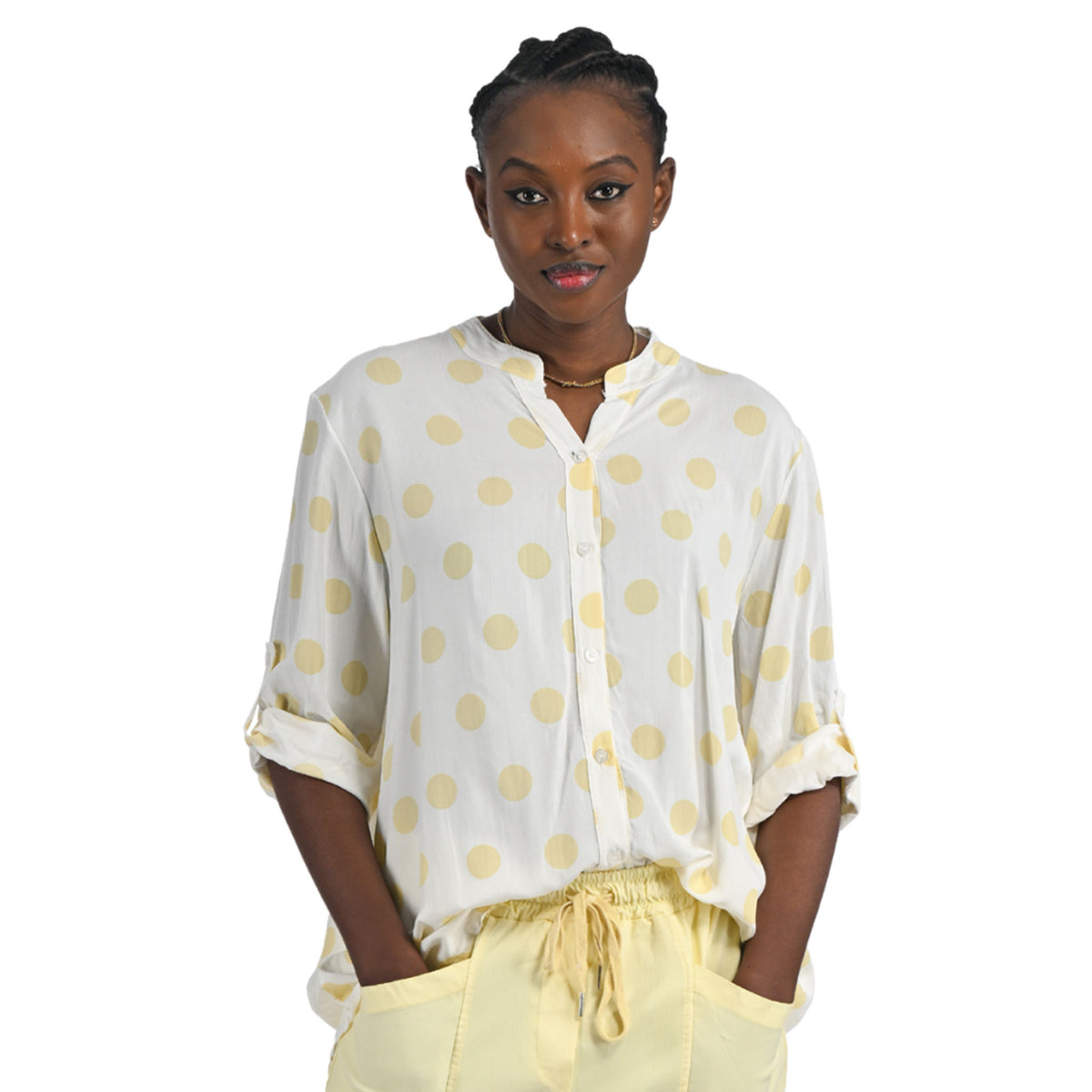 Big polka dot shirt