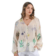 Sprig print shirt