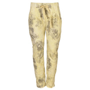 Floral lace print pants