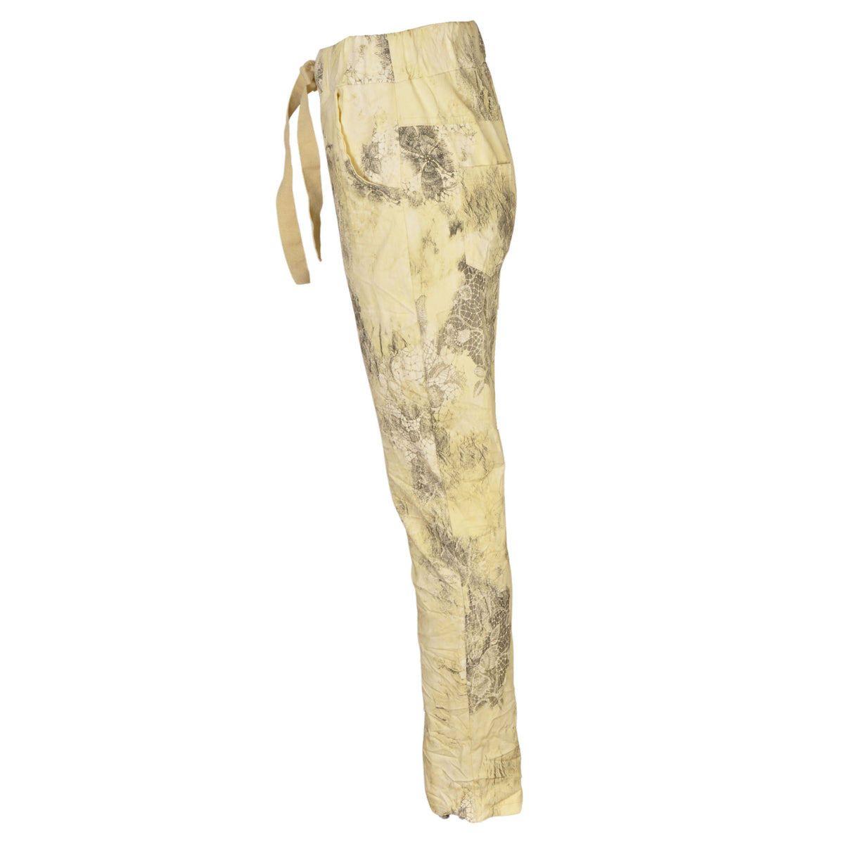 Floral lace print pants