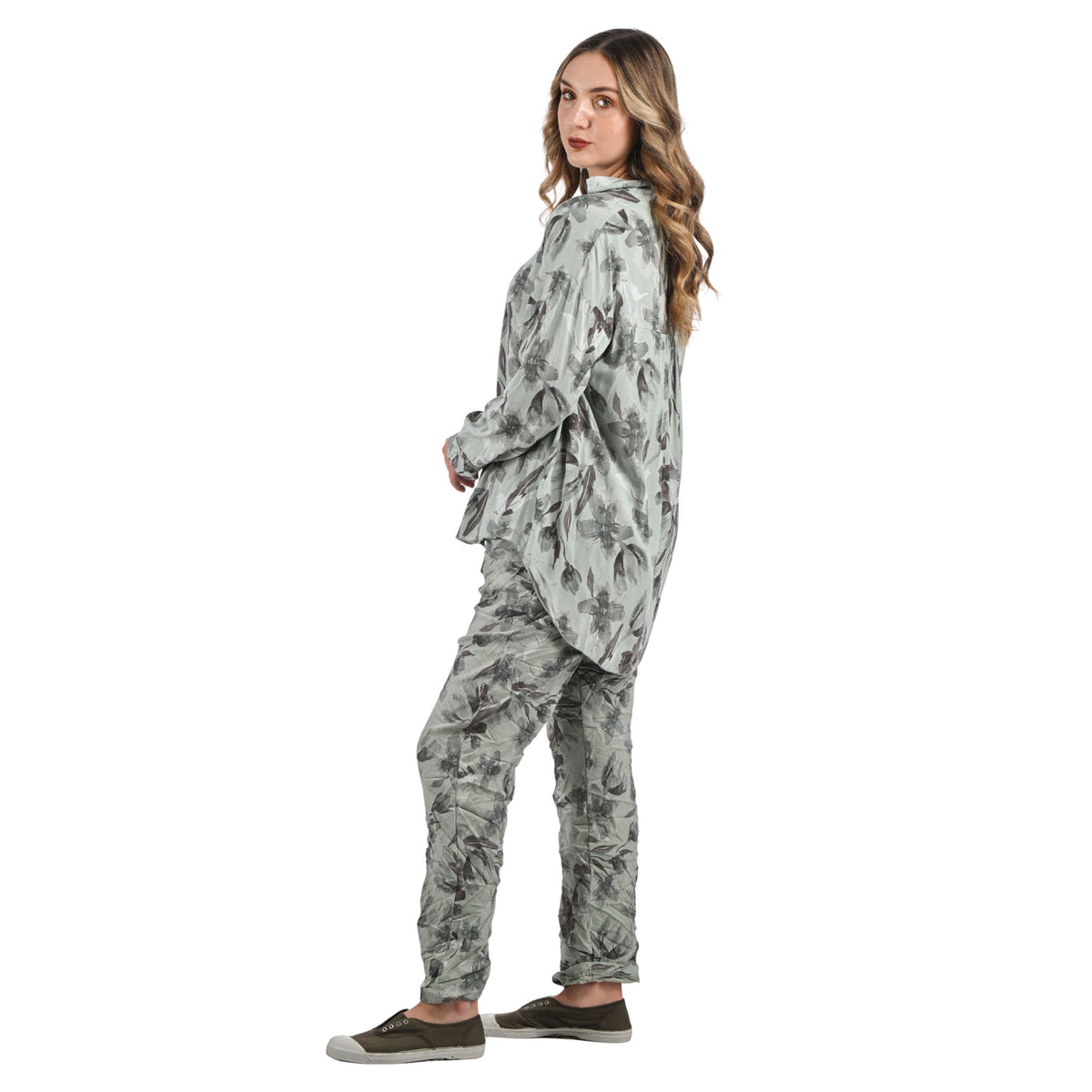 Orchid print shirt