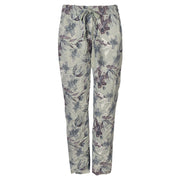 Orchid print draw string pants
