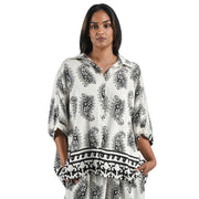 Giant paisley print boxy shirt