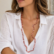 Glass beaded necklace