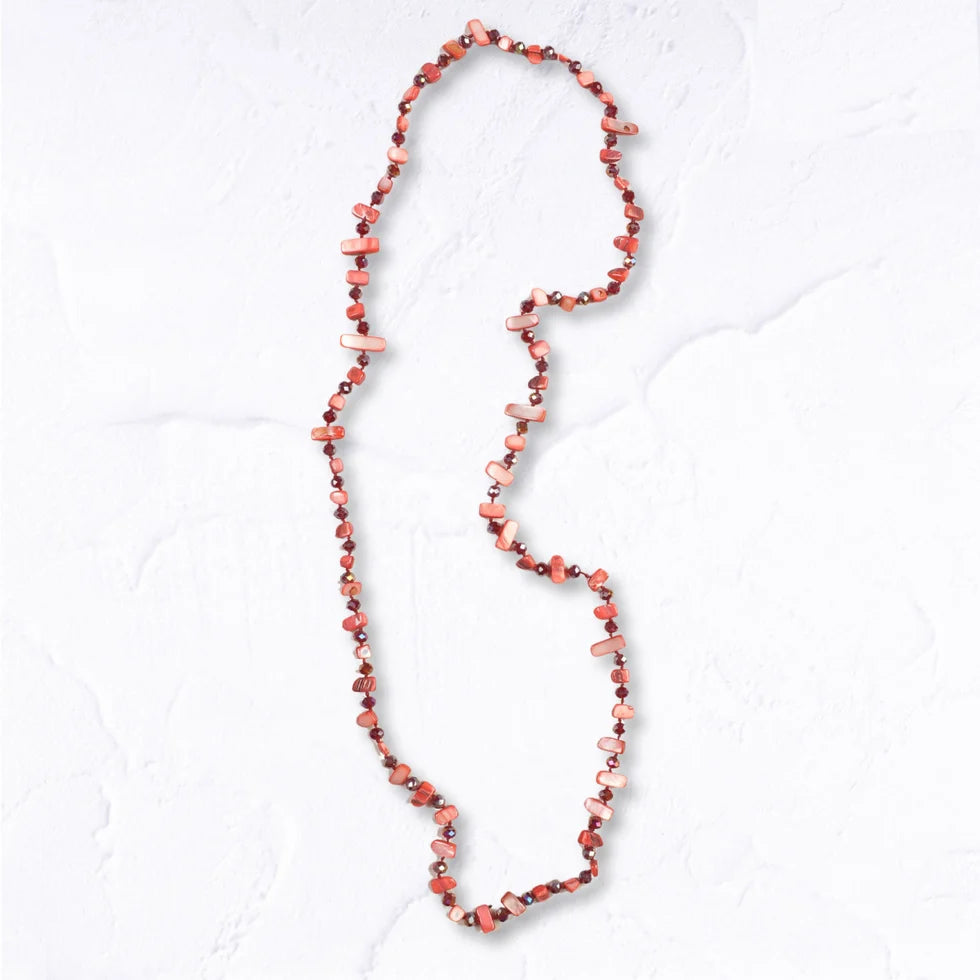 Glass beaded necklace