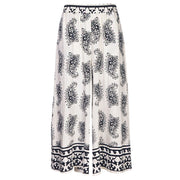 Giant paisley print wide leg pant