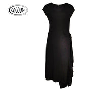 Cocoon Sabrina side tie dress