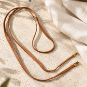 skinny leather belt