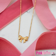 Nicci X PinkDrive bow necklace